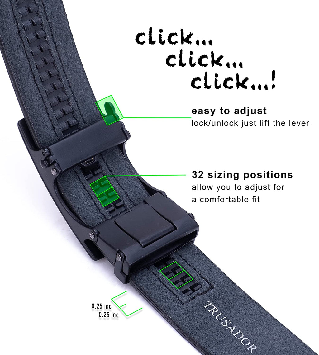 Ferrara Leather Ratchet Belt