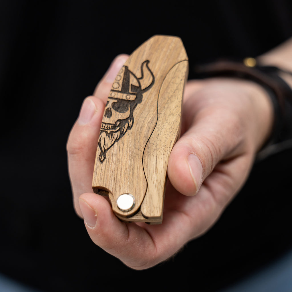 Wooden Beard Comb – Viking Design