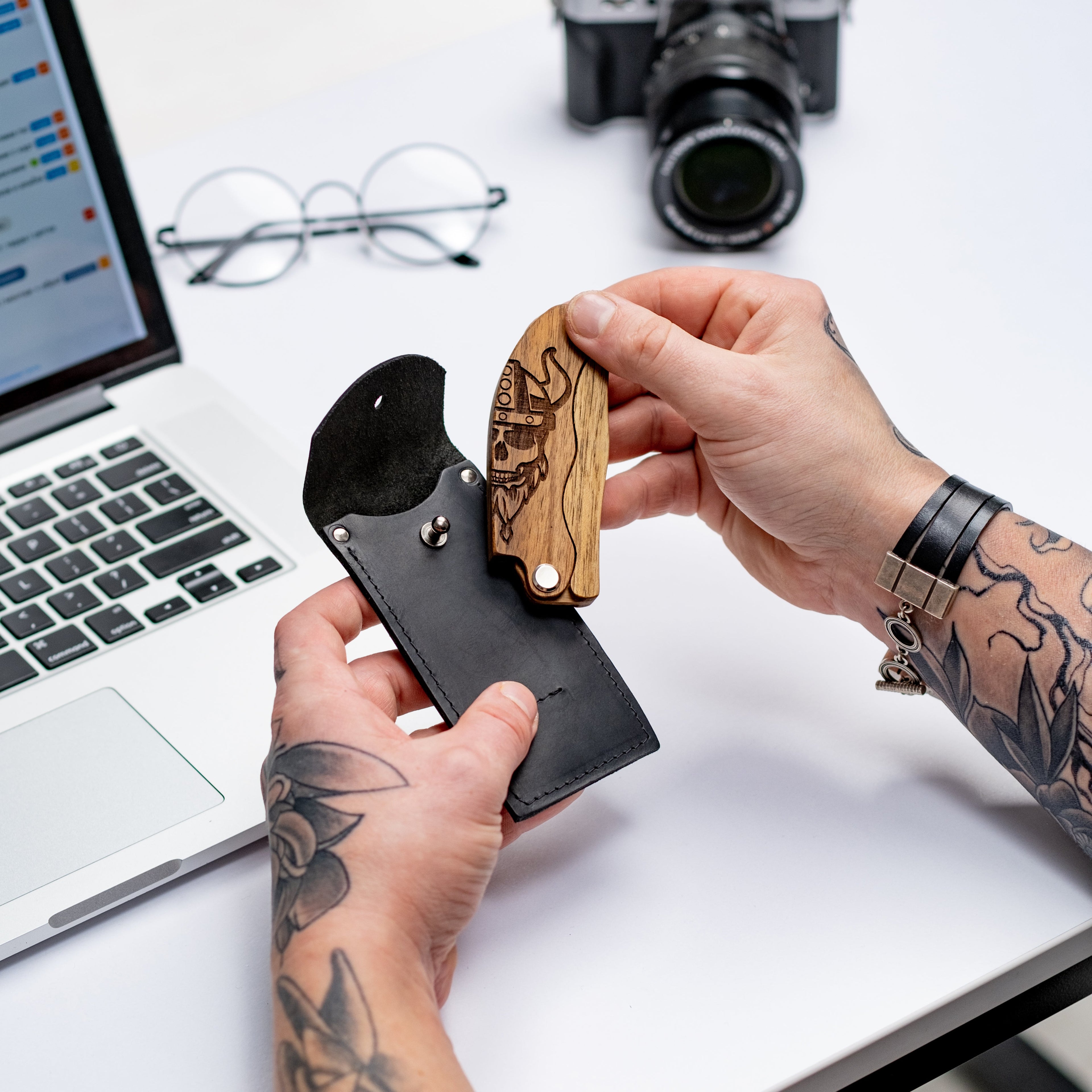 Wooden Beard Comb – Viking Design