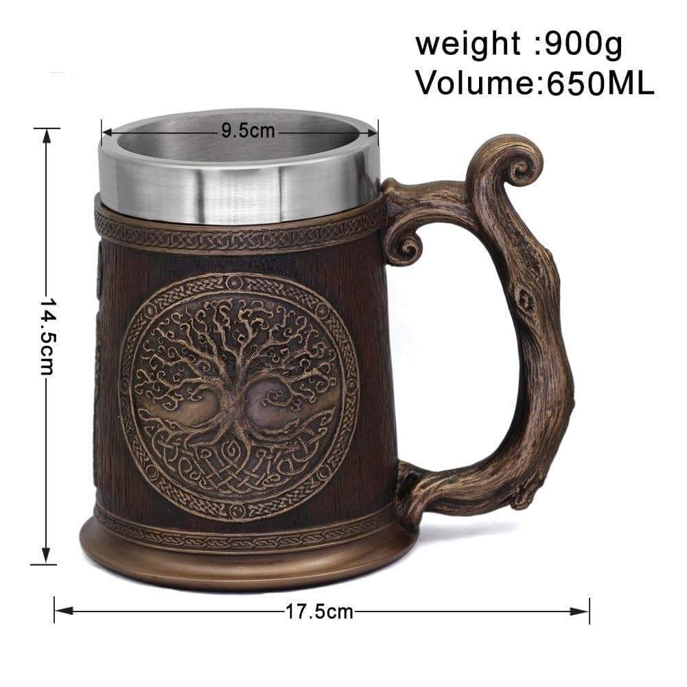 Viking Yggdrasil Tree of Life Tankard Mug