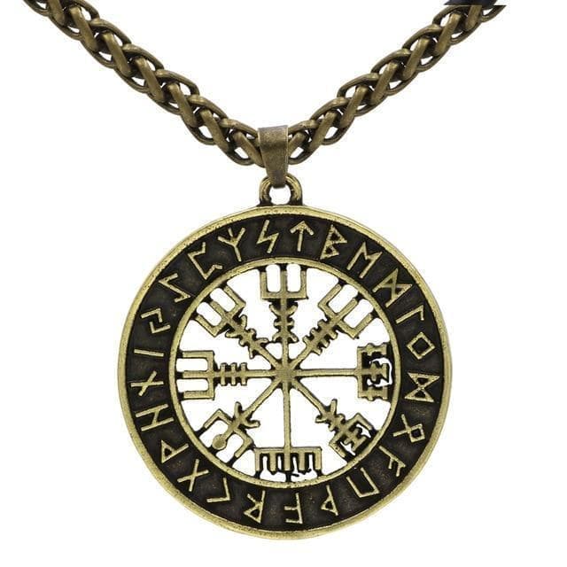 Vikings Vegvisir Stainless Steel Pendant Necklace