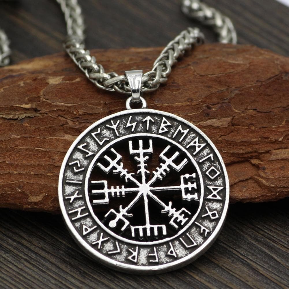 Vikings Vegvisir Stainless Steel Pendant Necklace